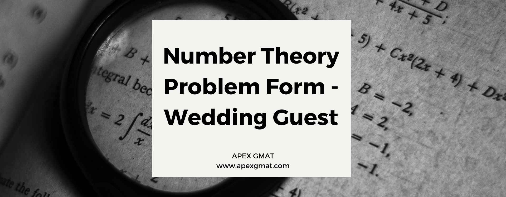 Number Theory Problem Form – Wedding Guest