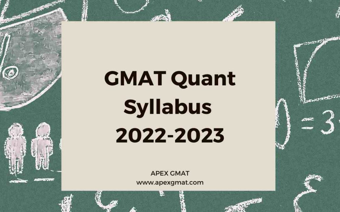 GMAT Quant Syllabus 2022-2023