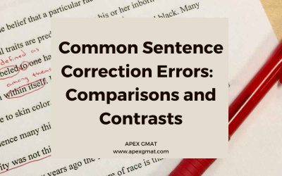 Common Sentence Correction Errors: Comparisons and Contrasts