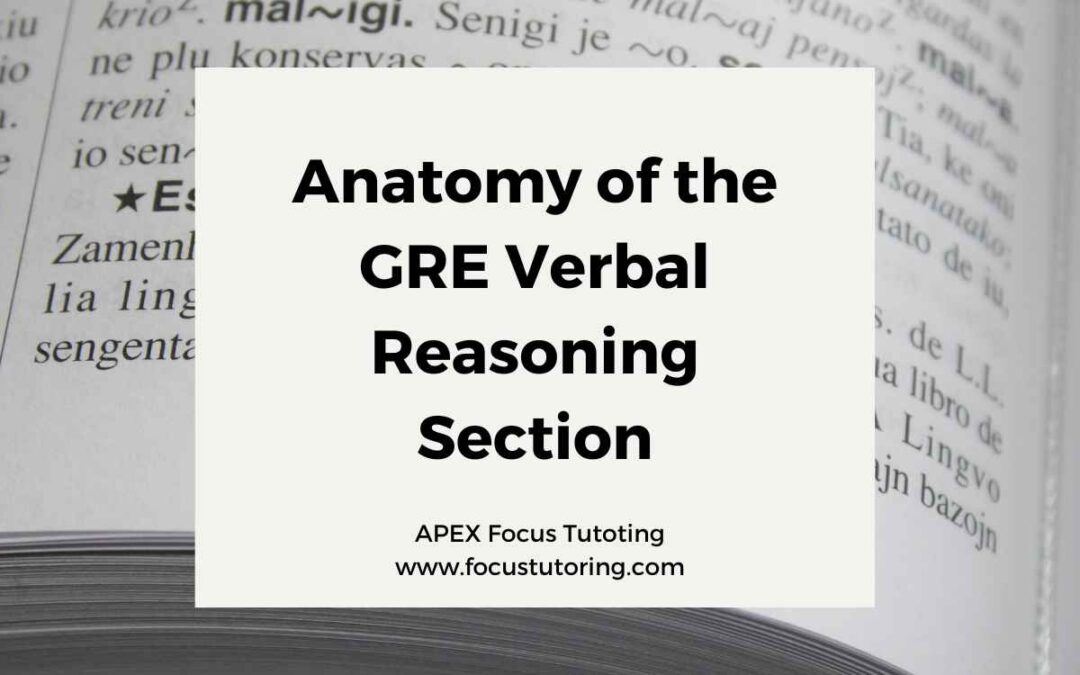 Anatomy of GRE Verbal Reasoning Section